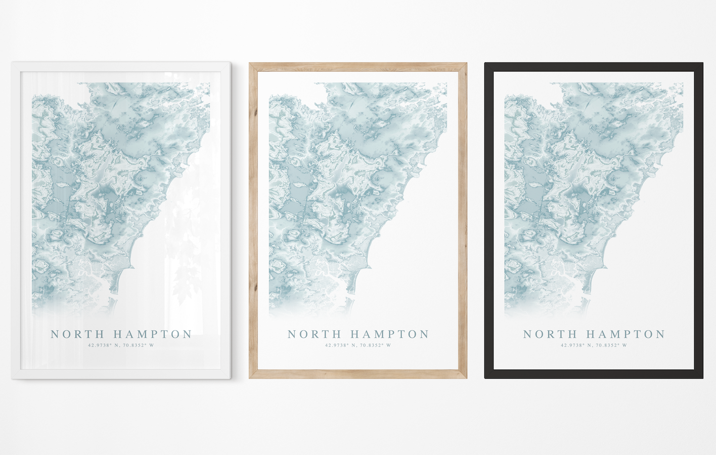 North Hampton NH Map Print
