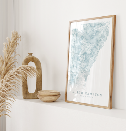 North Hampton NH Map Print