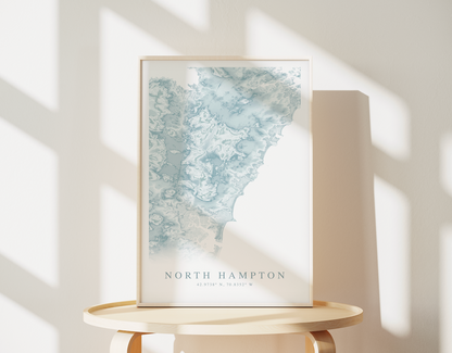 North Hampton NH Map Print