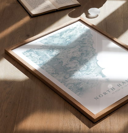 North Hampton NH Map Print