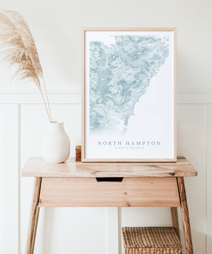 North Hampton NH Map Print