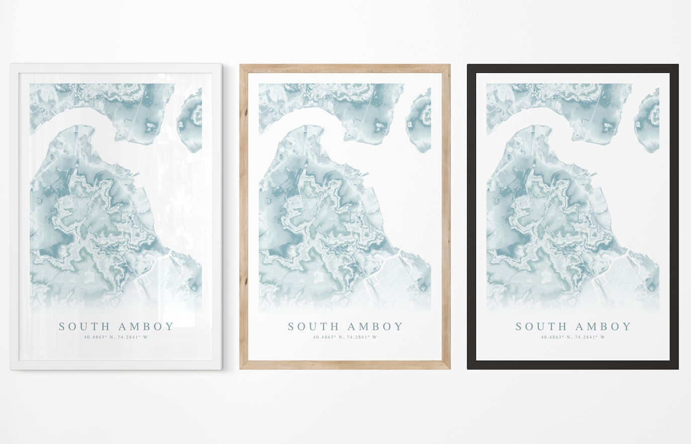 South Amboy Map Print