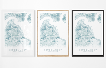 South Amboy Map Print