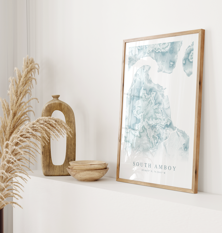 South Amboy Map Print
