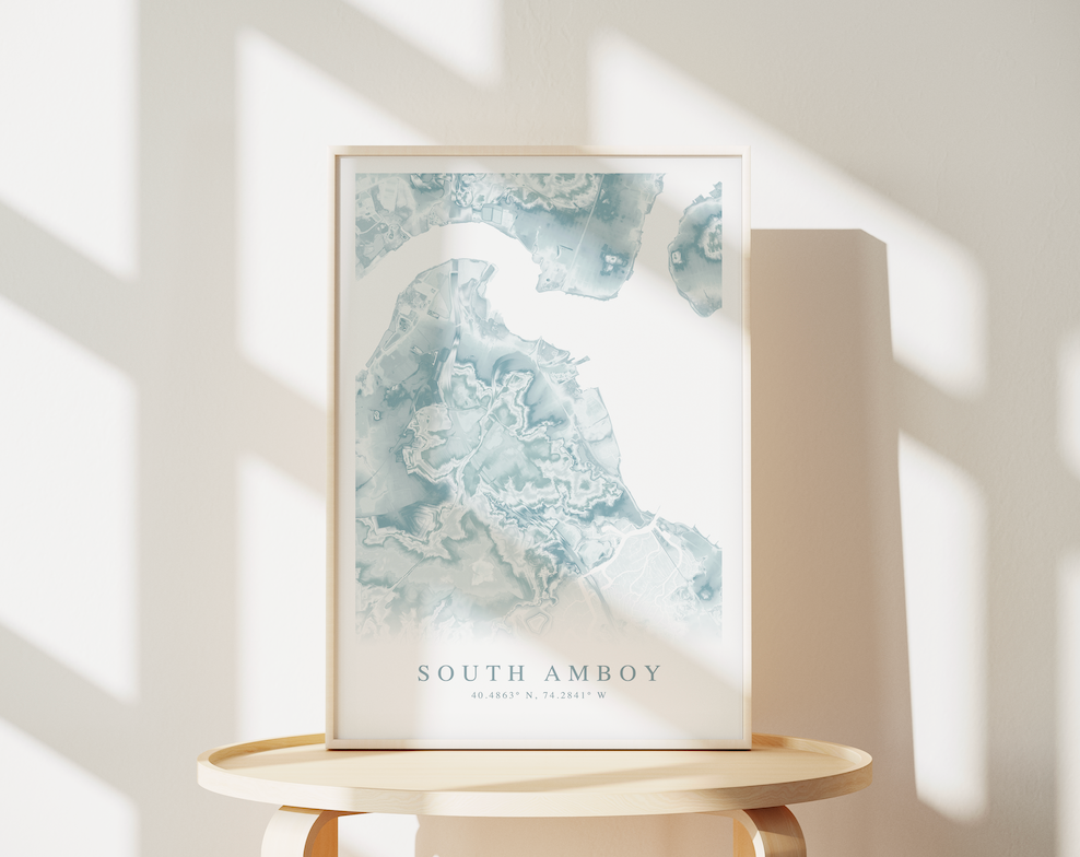 South Amboy Map Print