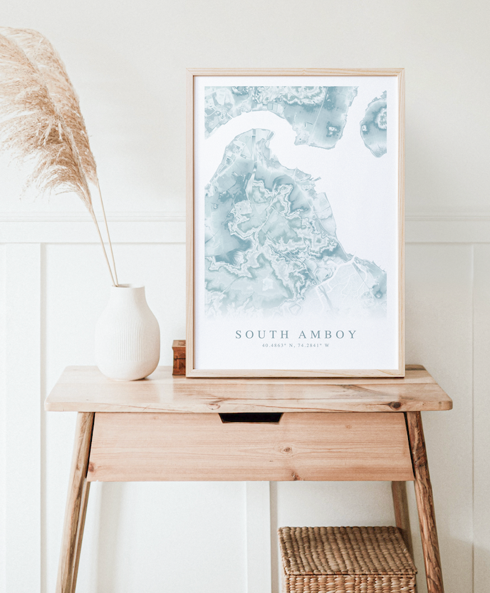 South Amboy Map Print