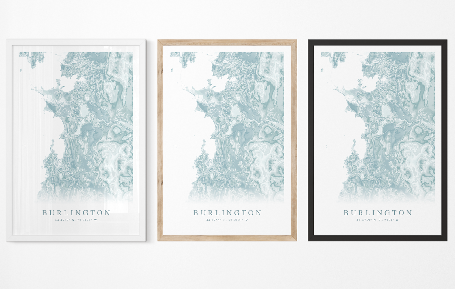Burlington VT Map Print