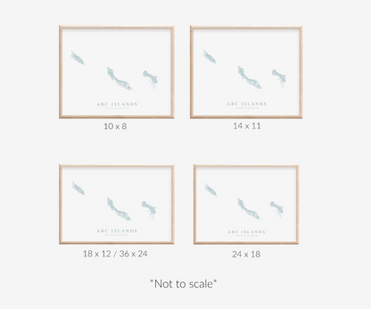 ABC Islands Map Print