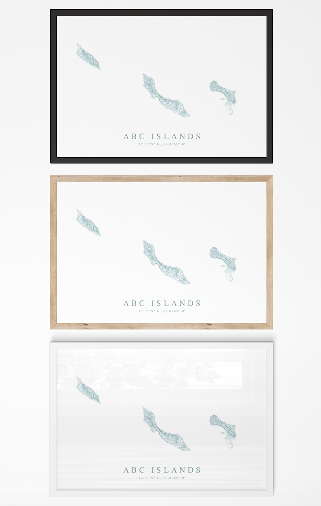 ABC Islands Map Print