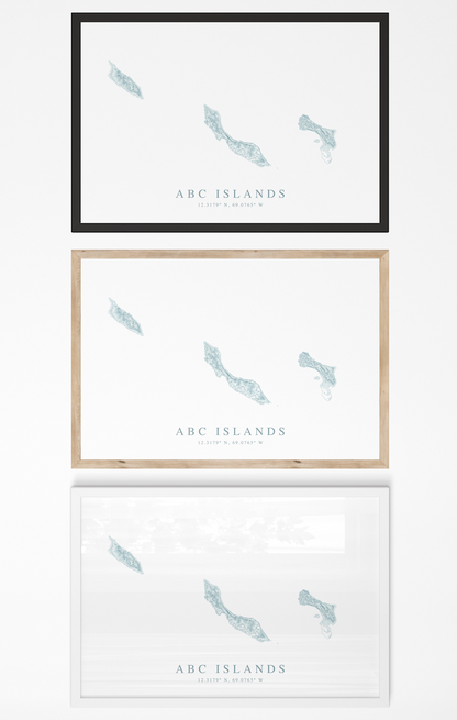 ABC Islands Map Print