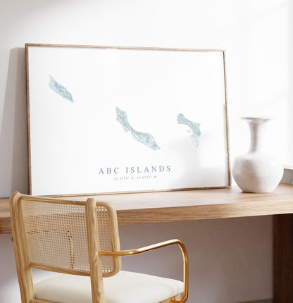 ABC Islands Map Print