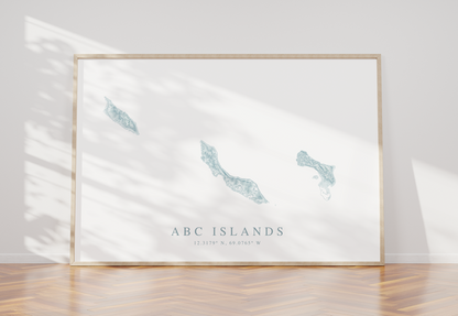 ABC Islands Map Print