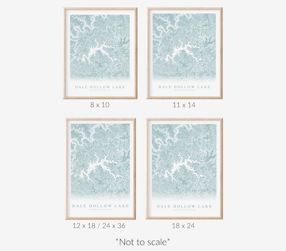 Dale Hollow Lake Map Print