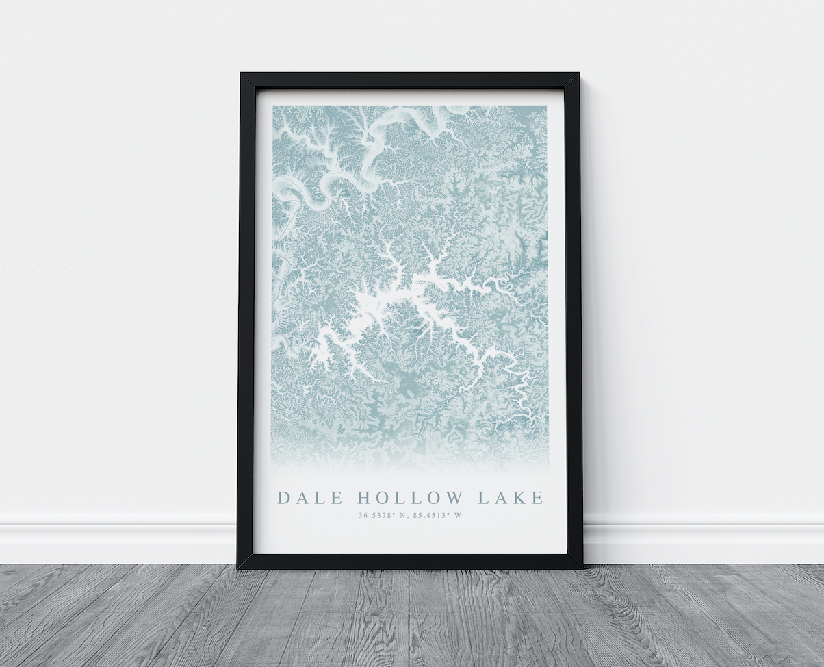 Dale Hollow Lake Map Print