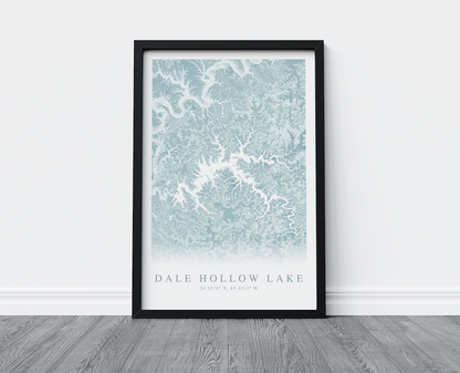 Dale Hollow Lake Map Print