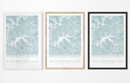 Dale Hollow Lake Map Print