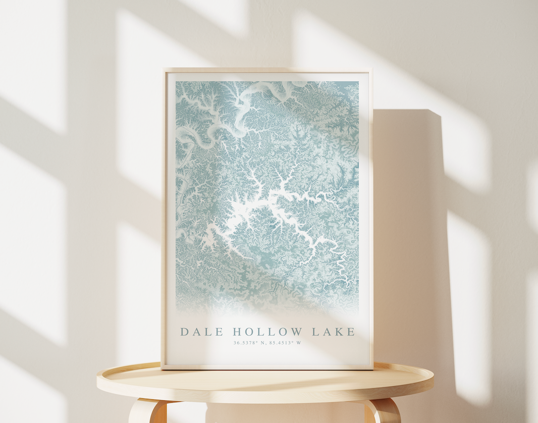 Dale Hollow Lake Map Print