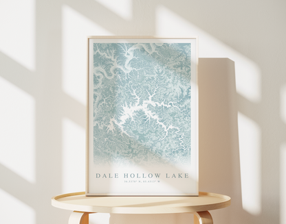 Dale Hollow Lake Map Print