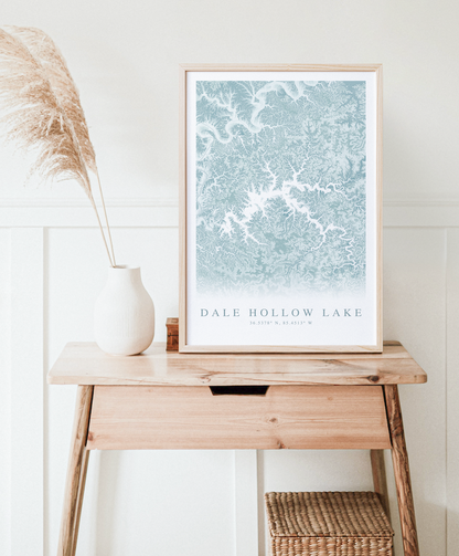 Dale Hollow Lake Map Print