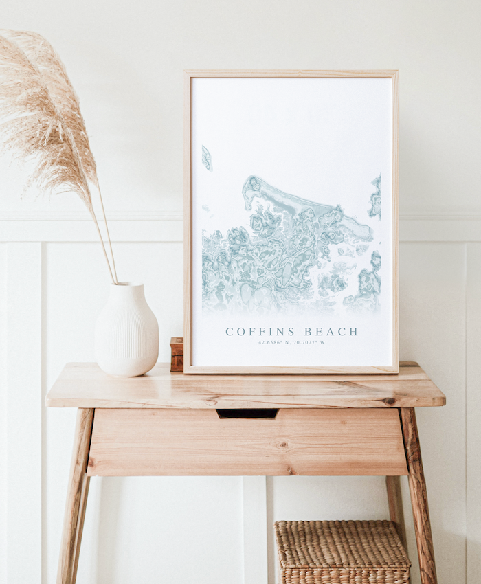 Coffins Beach Map Print