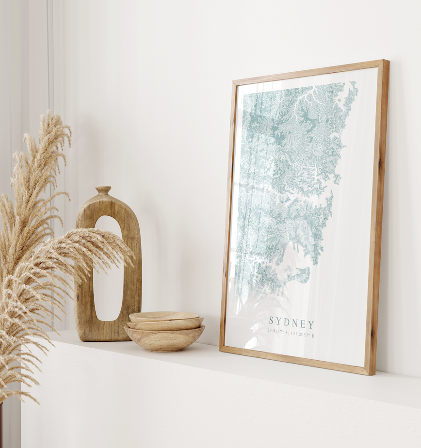 Sydney Australia Map Print