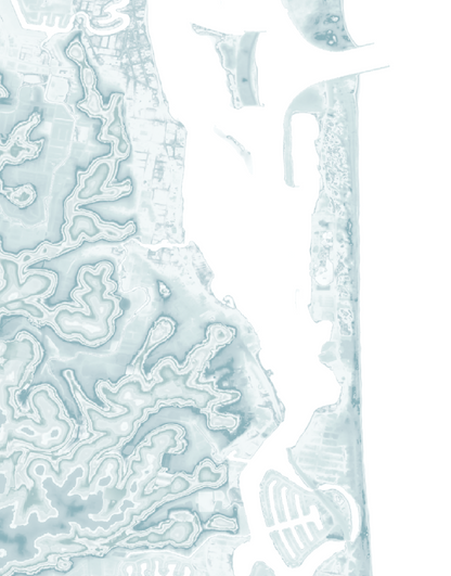 Gold Coast Australia Map Print