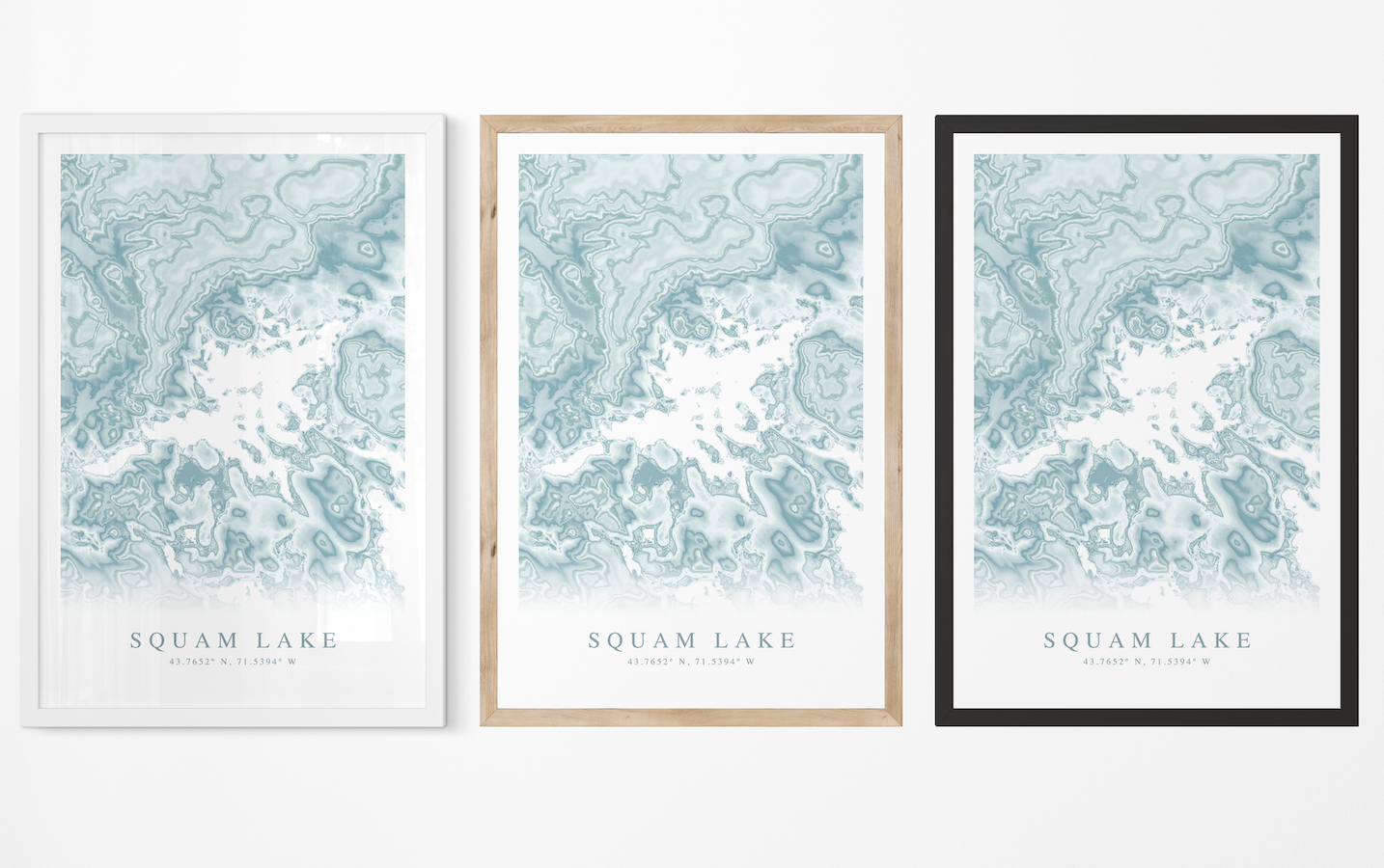 Squam Lake Map Print