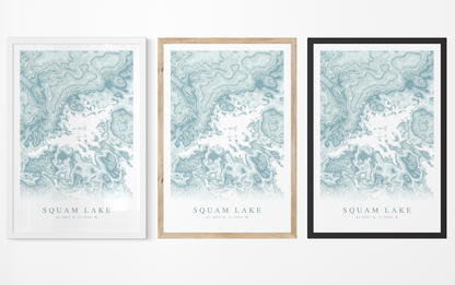 Squam Lake Map Print