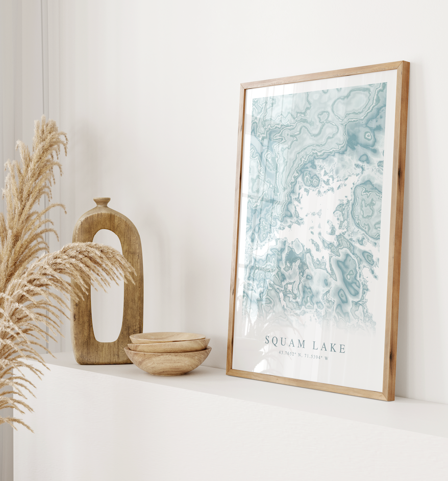 Squam Lake Map Print