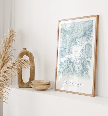Squam Lake Map Print
