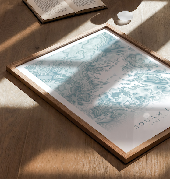 Squam Lake Map Print