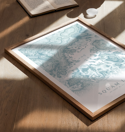 Squam Lake Map Print