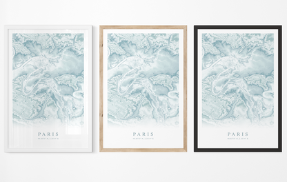 Paris Map Print