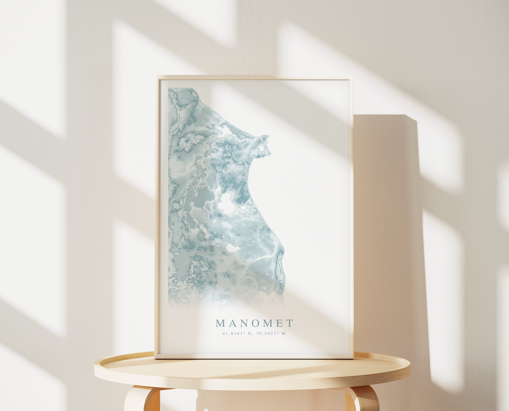 Manomet Map Print