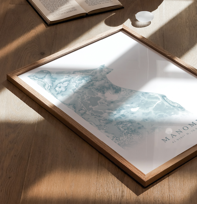 Manomet Map Print