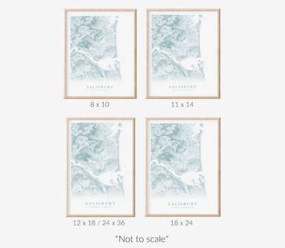 Salisbury Map Print