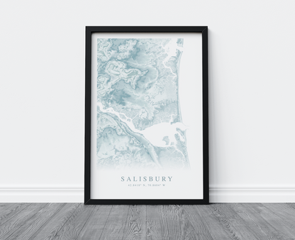 Salisbury Map Print
