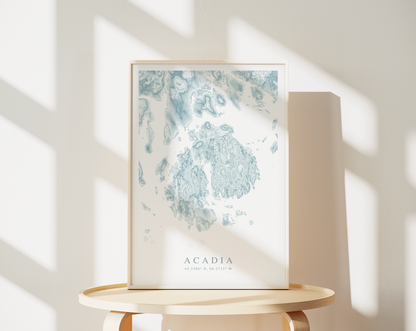Acadia Map Print