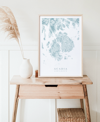 Acadia Map Print