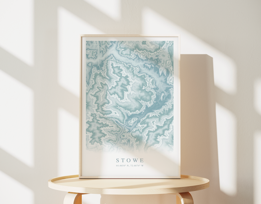 Stowe VT Map Print