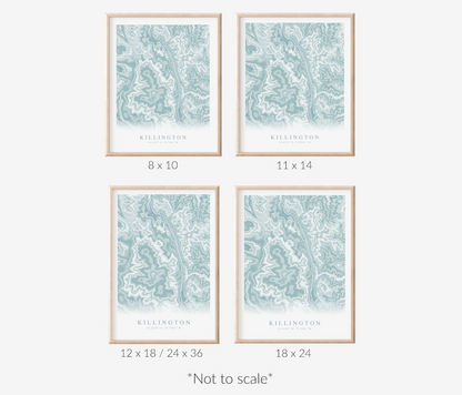 Killington VT Map Print