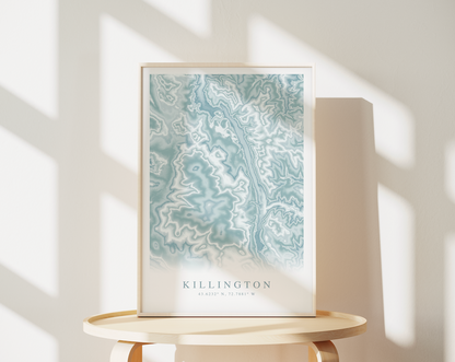 Killington VT Map Print