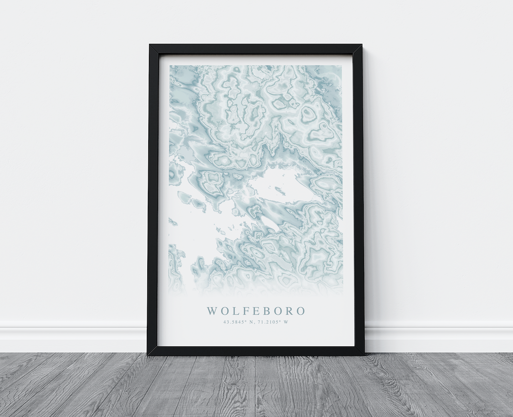 Wolfeboro Map Print