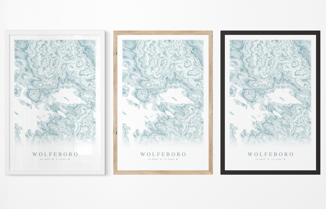 Wolfeboro Map Print