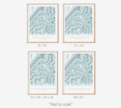 Cannon Mountain Map Print