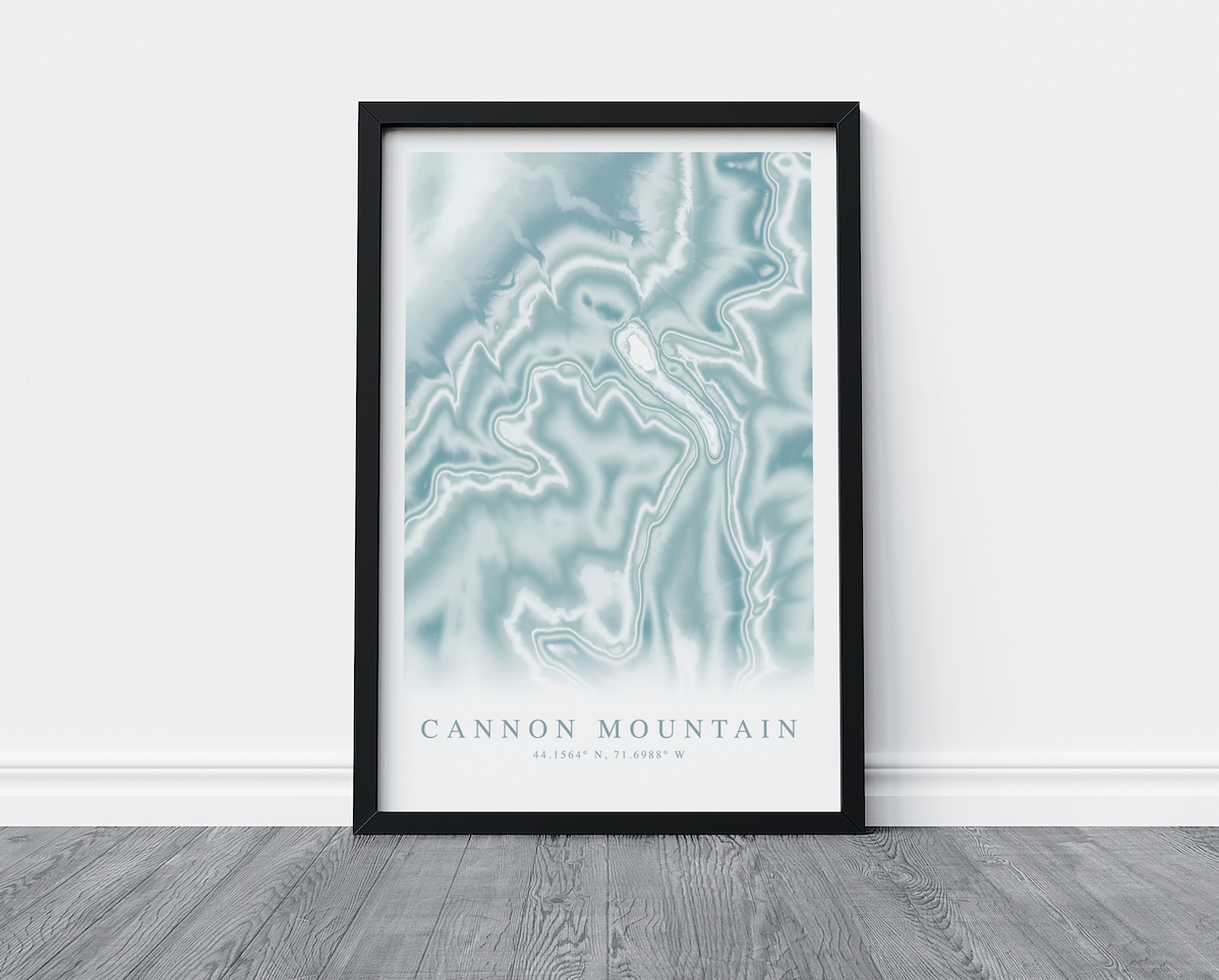 Cannon Mountain Map Print