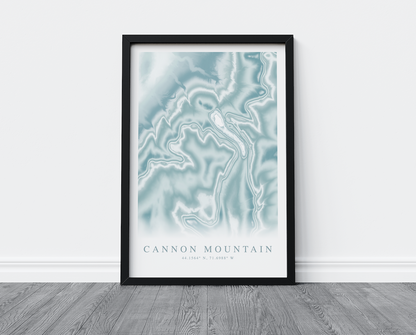 Cannon Mountain Map Print