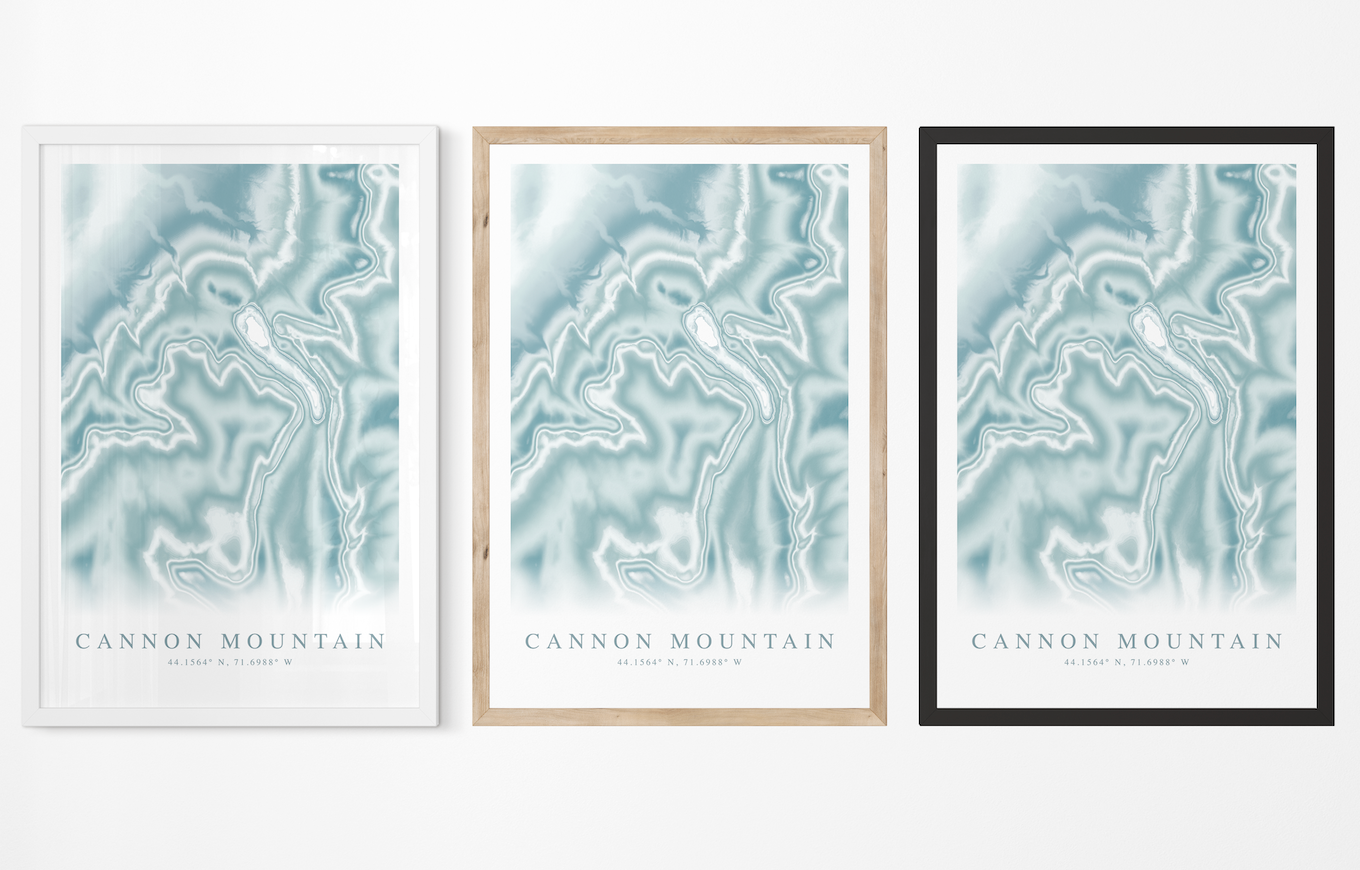 Cannon Mountain Map Print