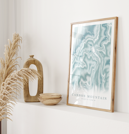 Cannon Mountain Map Print