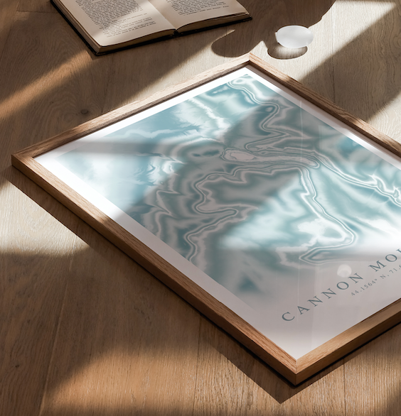 Cannon Mountain Map Print